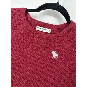 Abercrombie & fitch Teens  long‎ sleeves red sweater pullover size 9/10